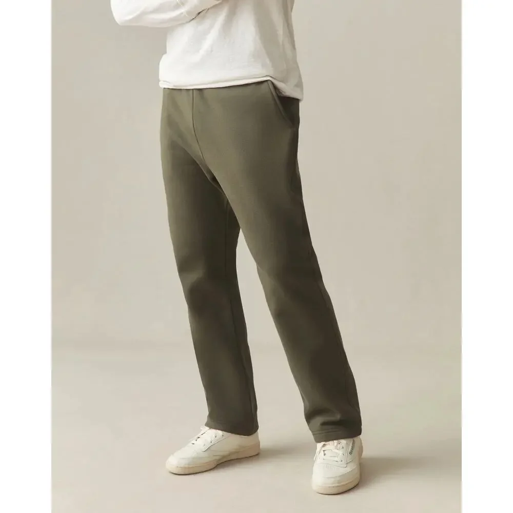 NWOT American Giant Men's Straight Cotton Sweatpant Deep Olive Size Large